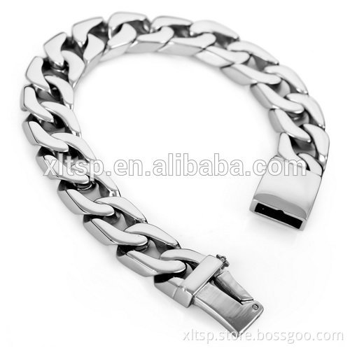 Titanium Curb Chain Sports Bracelet Jewelry